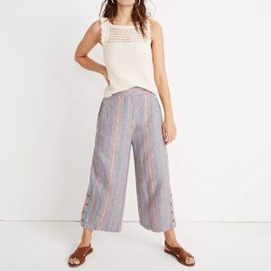 Madewell Side-Button Huston Pull-On Crop Pants